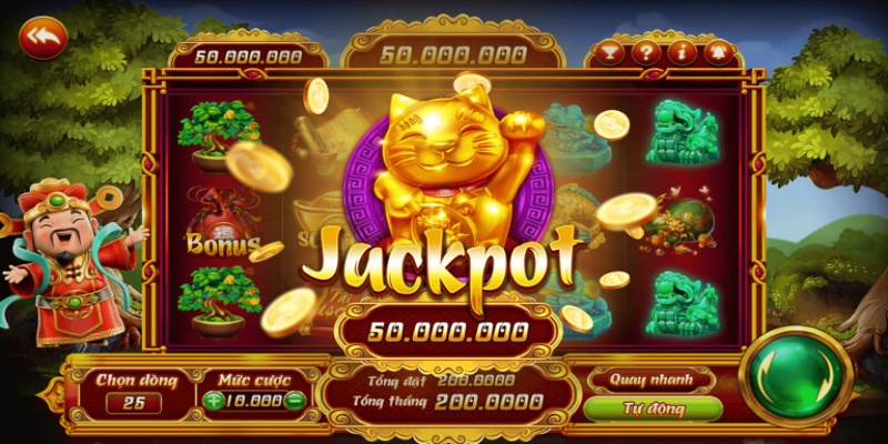 Hình ảnh ghi lại khoảnh khắc trúng hũ 50 triệu cùng game Nổ hũ Thần Tài