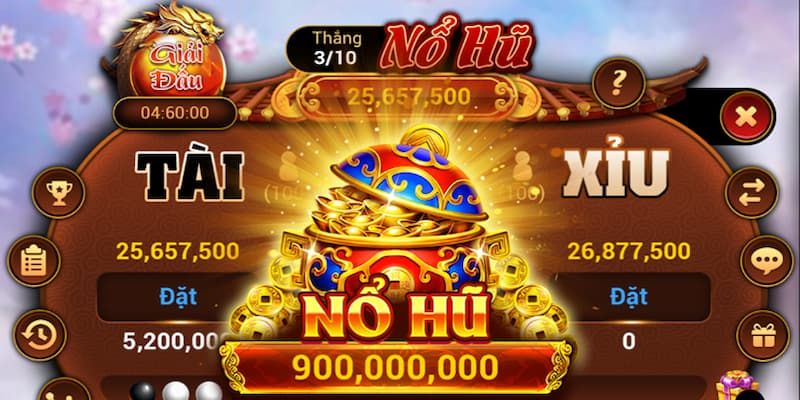 Quỹ thưởng jackpot tài xỉu nổ hũ cực khủng